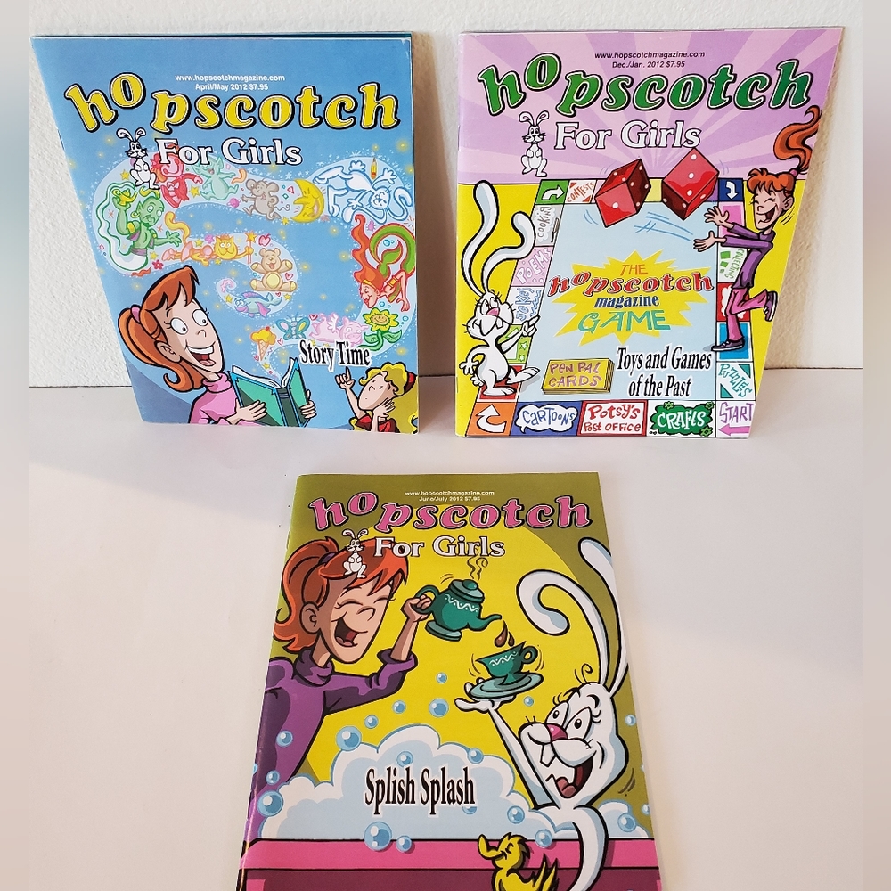 3 Pcs Read On Your Own Level - Hopscotch For Girls Scholastic Magazines